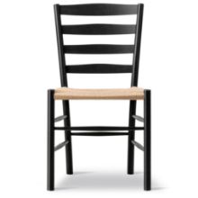 Bild von Fredericia Furniture 3207 Klint Esszimmerstuhl H: 85 cm - Schwarz lackierte Eiche