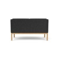 Bild von FDB Furniture L45 MK154 Mogens Koch 2-Personen-Sofa B: 145 cm - Eiche/Schwarzes Leder