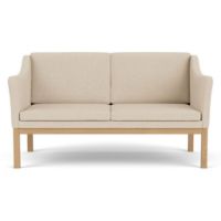 Bild von FDB Furniture L45 MK154 Mogens Koch 2 Pers. Sofa B: 145 cm - Eiche/De Ploeg Prairie, Beige