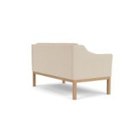 Bild von FDB Furniture L45 MK154 Mogens Koch 2 Pers. Sofa B: 145 cm - Eiche/De Ploeg Prairie, Beige