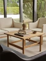 Bild von FDB Furniture L45 MK154 Mogens Koch 2 Pers. Sofa B: 145 cm - Eiche/De Ploeg Prairie, Beige