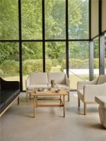 Bild von FDB Furniture L45 MK154 Mogens Koch 2 Pers. Sofa B: 145 cm - Eiche/De Ploeg Prairie, Beige