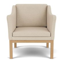 Bild von FDB Furniture L46 MK155 Mogens Koch Sessel B: 72 cm - Eiche/De Ploeg Prairie Beige