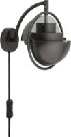 Bild von GUBI Multi-Lite Wandleuchte Ø: 15 cm - Schwarzmessing/Schwarz