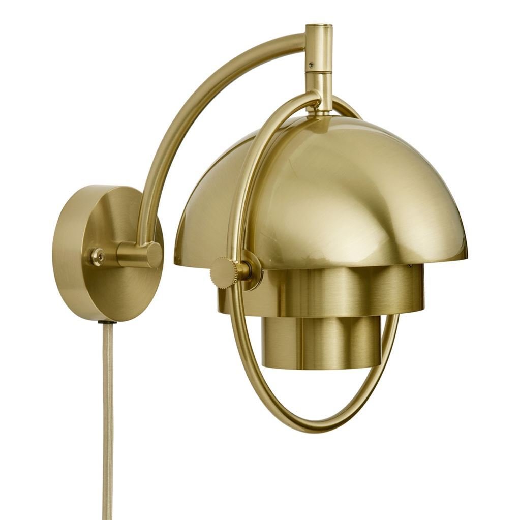 Bild von GUBI Multi-Lite Wandleuchte Ø: 15 cm - Messing Glänzend