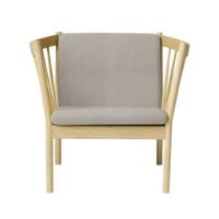 Bild von FDB Furniture Erik Ole Jørgensen J146 Sessel H: 79,5 cm – Eiche/Beige