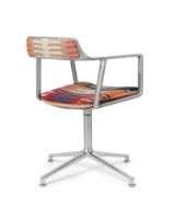 Bild von Vipp 452 Swivel Stuhl Todos Santos Mexico Guesthouse Edition  – Aluminium/Mehrfarbig