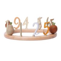 Bild von Ferm Living Loopi Party Ring B: 30,7 cm - Buche/Mehrfarbig