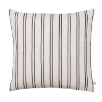 Bild von Ferm Living Twill Cushion 50x50 cm - Økologisk Bomuld/Off-white/Sort