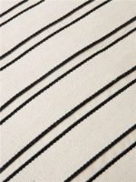 Bild von Ferm Living Twill Cushion 50x50 cm - Økologisk Bomuld/Off-white/Sort