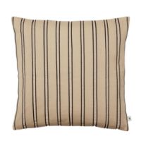 Bild von Ferm Living Twill Cushion 50x50 cm - Økologisk Bomuld/Cashmere/Sort