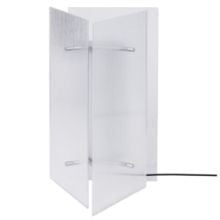 Bild von Ferm Living Oeste Tischleuchte H: 36 cm - Aluminium/Klarglas