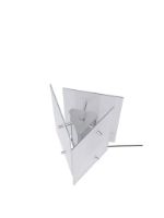 Bild von Ferm Living Oeste Tischleuchte H: 36 cm - Aluminium/Klarglas
