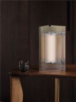 Bild von Ferm Living Oeste Tischleuchte H: 36 cm - Aluminium/Klarglas