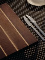 Bild von Ferm Living Stripe Schneidebrett 25x36 cm - Walnuss/Esche