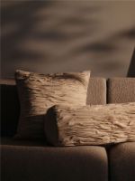 Bild von Ferm Living Falda Smocked Kissen 50x50 cm - Bio-Baumwolle/Ungefärbt
