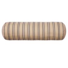 Bild von Ferm Living Twill Bolster Cushion B: 60 cm - Økologisk Bomuld/Cashmere/Sort