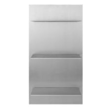 Bild von Ferm Living Lager Wandregal Triple Small H: 65 cm - Aluminium