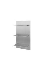 Bild von Ferm Living Lager Wandregal Triple Small H: 65 cm - Aluminium