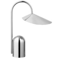 Bild von Tragbare Lampe Arum von Ferm Living, H: 30 cm, Edelstahl