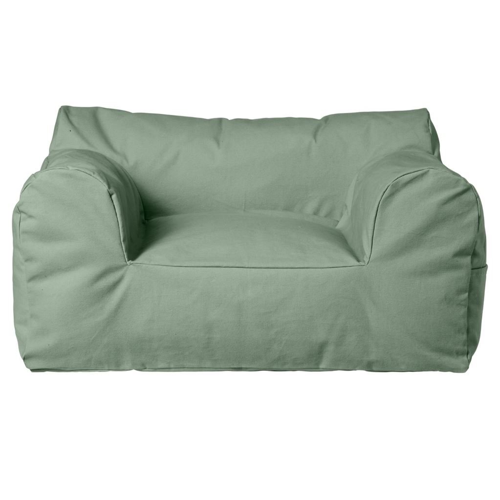 Bild von Ferm Living Billow Sitzsack B: 80 cm - Bio-Baumwolle/Teegrün