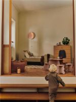 Bild von Ferm Living Billow Sitzsack B: 80 cm - Bio-Baumwolle/Hellbraun