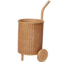 Bild von Ferm Living Tukki Trolley H: 87,5 cm – Rattan/Natur