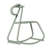 Bild von Ferm Living Lussi Schaukelpferd H: 53 cm - Pulverbeschichteter Stahl/Teegrün