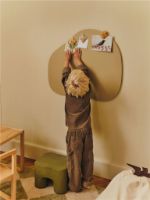 Bild von Ferm Living Poesie Handgeschnitzte Magnete 3er-Set - Holz/Mehrfarbig