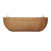 Bild von Ferm Living Geflochtene Wandtasche 75x14 cm - Rattan/Natur