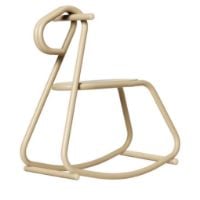 Bild von Ferm Living Lussi Schaukelpferd H: 53 cm - Pulverbeschichteter Stahl/Kaschmir