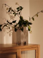 Bild von Ferm Living Tessera Vase 3x3 H: 28 cm - Edelstahl/Spiegelpolitur