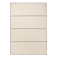 Bild von Ferm Living Vari Gesteppte Tagesdecke, Einzelbett, 180 x 260 cm, Natur/Dunkelschokolade