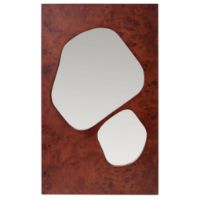 Bild von Ferm Living Folia Mirror H: 82 cm - Dark Stained Burl