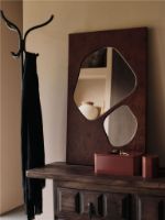 Bild von Ferm Living Folia Mirror H: 82 cm - Dark Stained Burl