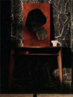 Bild von Ferm Living Folia Mirror H: 82 cm - Dark Stained Burl