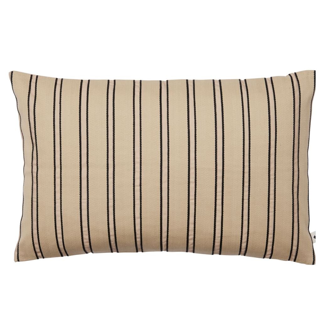 Bild von Ferm Living Twill Kissen Rechteckig 60x40 cm - Bio-Baumwolle/Kaschmir/Schwarz