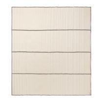 Bild von Ferm Living Vari Gesteppte Tagesdecke, Doppelbett, 230 x 260 cm, Natur/Dunkelschokolade