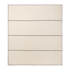 Bild von Ferm Living Vari Gesteppte Tagesdecke, Doppelbett, 230 x 260 cm, Natur/Dunkelschokolade