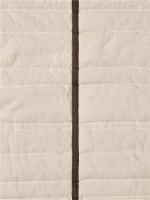 Bild von Ferm Living Vari Gesteppte Tagesdecke, Doppelbett, 230 x 260 cm, Natur/Dunkelschokolade