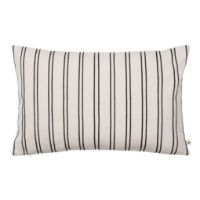 Bild von Ferm Living Twill Kissen Rechteckig 60x40 cm - Bio-Baumwolle/Weiß/Schwarz
