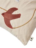 Bild von Ferm Living Swif Besticktes Kissen, rechteckig, 60 x 40 cm, Bio-Baumwolle/Mehrfarbig