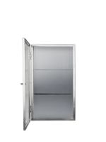 Bild von Ferm Living Haze Wandschrank 60x35 cm - Geriffeltes Glas/Edelstahl