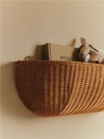Bild von Ferm Living Braided Wall Pocket 75x25 cm - Rattan/Natural 
