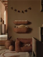 Bild von Ferm Living Braided Wall Pocket 75x25 cm - Rattan/Natural 