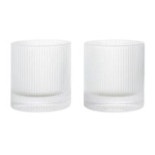 Bild von Ferm Living Ripple Tumbler-Gläser, 25 cl, 2er-Set – Glas/Klar