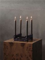 Bild von Ferm Living Newel Modular Kerzenhalter 4er Set 18x18 cm - Marmor/Rosso