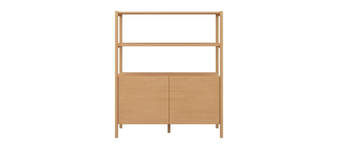 Bild von Skovby SM712 Hohes Sideboard H: 140 cm - Naturgeölte Eiche