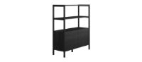 Bild von Skovby SM712 Hohes Sideboard H: 140 cm - Schwarz lackierte Eiche