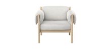 Bild von Skovby SM850 Loungesessel H: 74 cm - Weiß geölte Eiche/Cyber 23